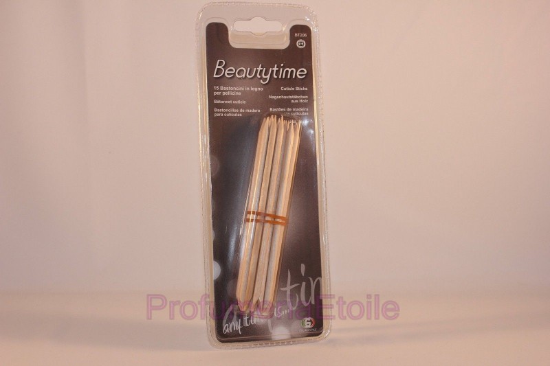 BEAUTYTIME 15 BASTONCINI IN LEGNO PER PULIZIA UNGHIE BT206