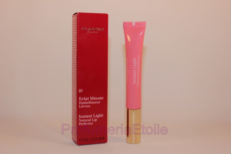 CLARINS ECLAT MINUTE EMBELLISSEUR LEVRES N.01 ROSE SHIMMER rimpolpante labbra
