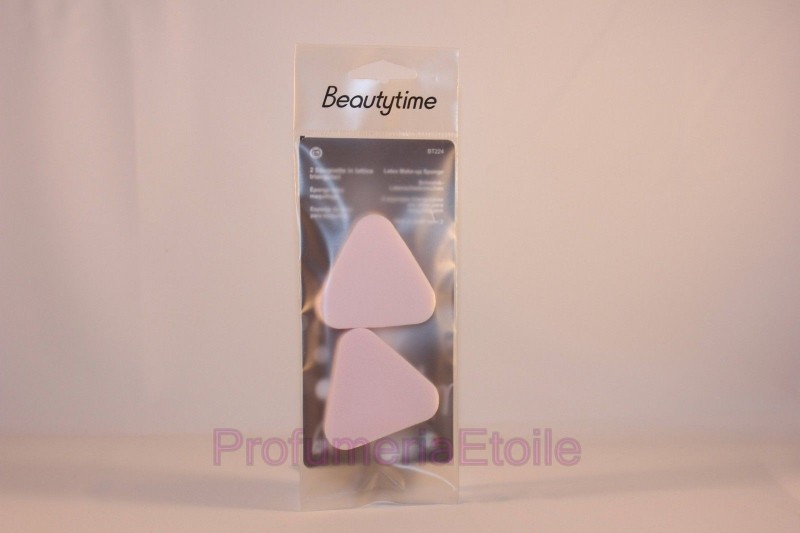 BEAUTYTIME SPUGNETTE IN LATTICE TRIANGOLARI APPLICAZIONE FONDOTINTA CIPRIA BT224