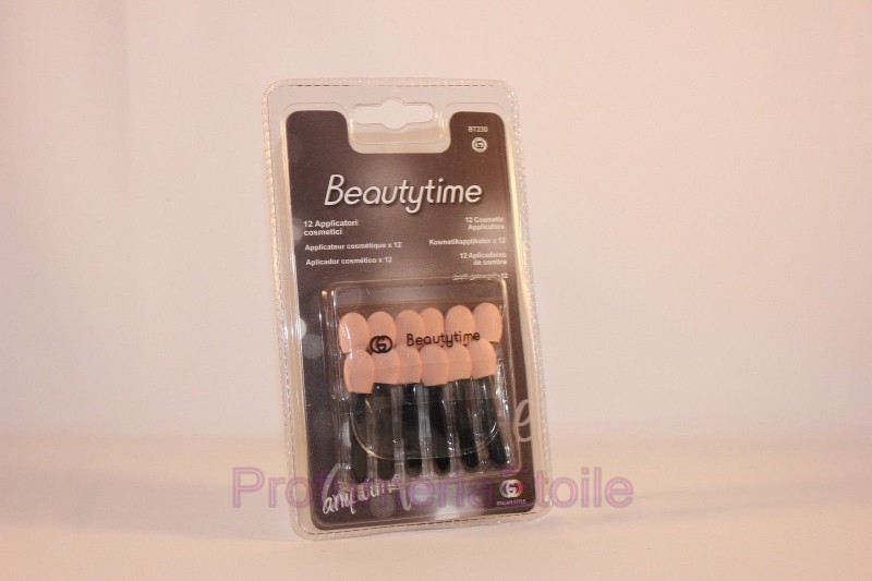 BEAUTYTIME 12 APPLICATORI COSMETICI PRODOTTO SCHIUMA APPLICAZIONE OMBRETTI BT230