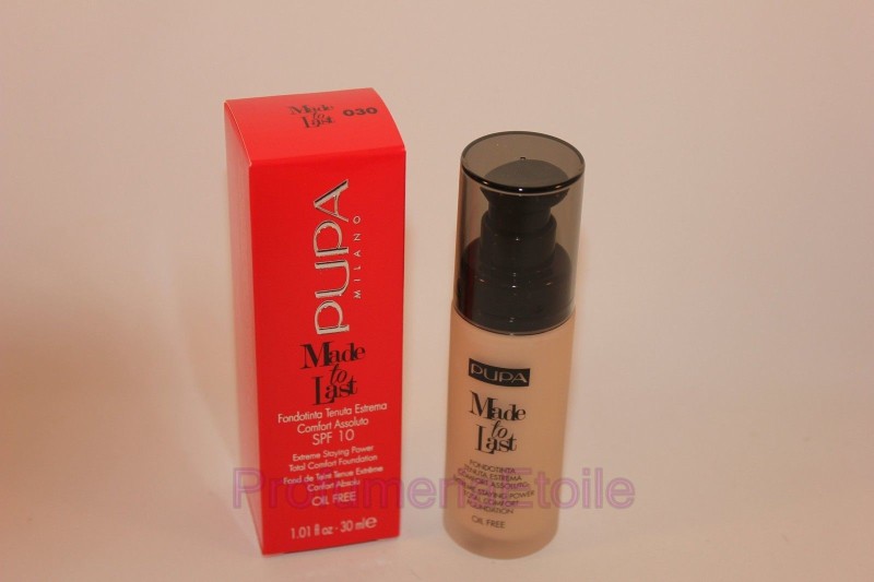 PUPA MADE TO LAST FOUNDATION N.030 NATURAL BEIGE Fondotinta Tenuta Estrema