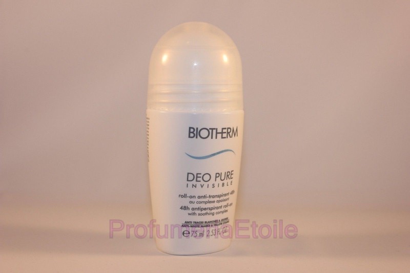 BIOTHERM DEO PURE INVISIBLE ROLL-ON 75ML DEODORANTE