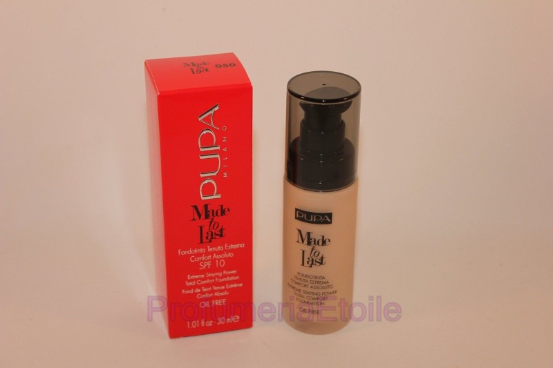 PUPA MADE TO LAST FOUNDATION N.050 SAND Fondotinta Tenuta Estrema