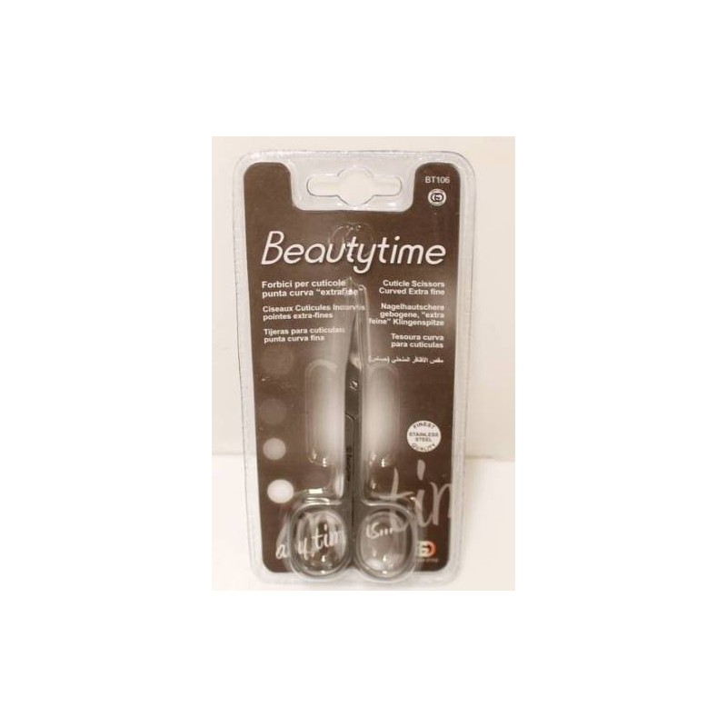 BEAUTYTIME FORBICI PER CUTICOLE PUNTA CURVA 106