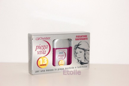 PIEGA VIVA FISSATORE RAVVIVANTE N.13 CASTANO 3 FIALE IN OGNI SCATOLA Oyster Cosmetic 640223/013 Shampoo e balsamo