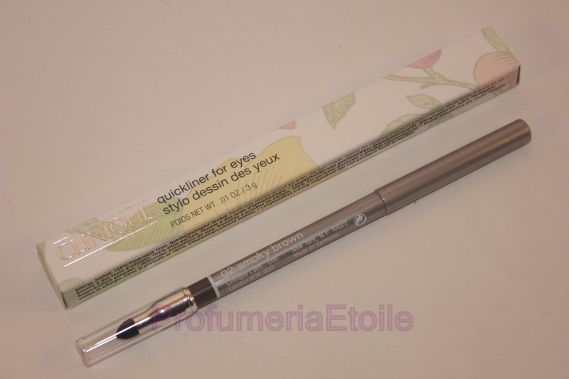 Clinique Quickliner For Eyes N 02 Smoky Brown Matita Automatica Con Sfumino