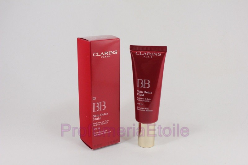 CLARINS BB SKIN DETOX FLUID SPF25 N.03 DARK Crema Perfezionatrice di Colorito