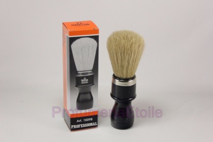 OMEGA PENNELLO DA BARBA IN PURA SETOLA PROFESSIONALE-ANELLO IN METALLO ART.10098 Omega 498030 Pennelli e ciotole rasatura