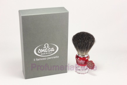OMEGA PENNELLO DA BARBA IN TASSO NERO ART.652 Omega 498105 Pennelli e ciotole rasatura