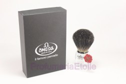 OMEGA PENNELLO DA BARBA IN TASSO NERO ART.6189 Omega 498065 Pennelli e ciotole rasatura