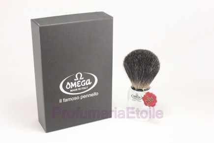 OMEGA PENNELLO DA BARBA IN TASSO NERO ART.6189 Omega 498065 Pennelli e ciotole rasatura