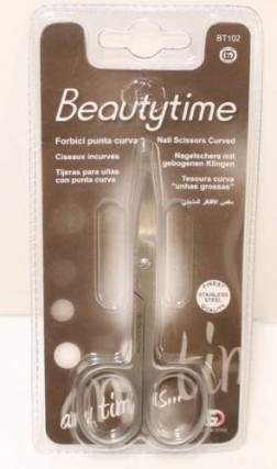 Beautytime Forbice Con Punta Curva Bt102 Beautytime 810309 Manicure e pedicure