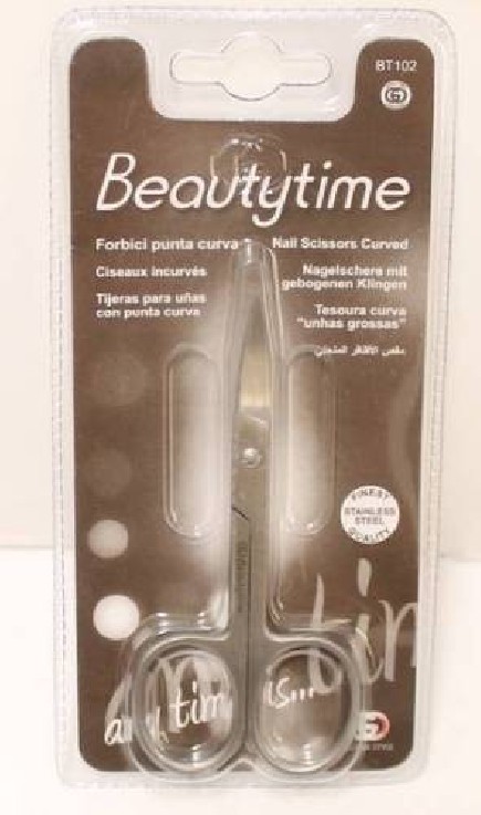 Beautytime Forbice Con Punta Curva Bt102 Beautytime 810309 Manicure e pedicure