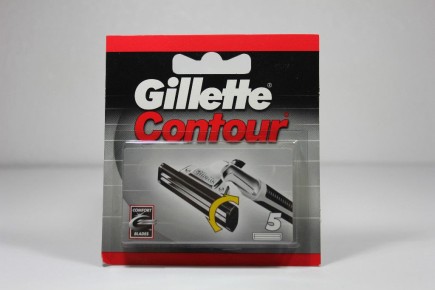 GILLETTE LAMETTE LAME DI RICAMBIO CONTOUR CARD X 5 RICAMBI PER RASOIO BARBA Gillette 300005 Lamette per rasoi da uomo