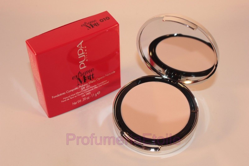 PUPA EXTREME MATT N.010 PORCELAIN Fondotinta Compatto SPF 20  OIL FREE