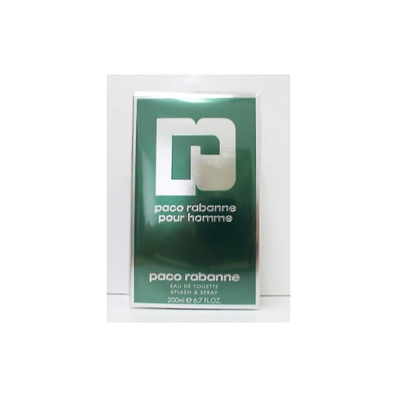 PACO RABANNE POUR HOMME EDT 200ML SPLASH e SPRAY PROFUMO UOMO Perfume For Men