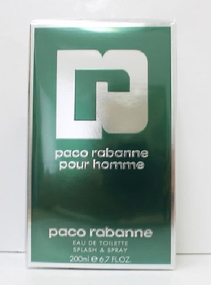 PACO RABANNE POUR HOMME EDT 200ML SPLASH e SPRAY PROFUMO UOMO Perfume For Men Paco Rabanne 520030 Profumi uomo