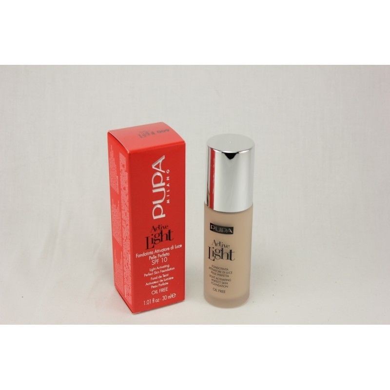 PUPA ACTIVE LIGHT N.009 LIGHT PORCELAIN Fondotinta Attivatore Luce