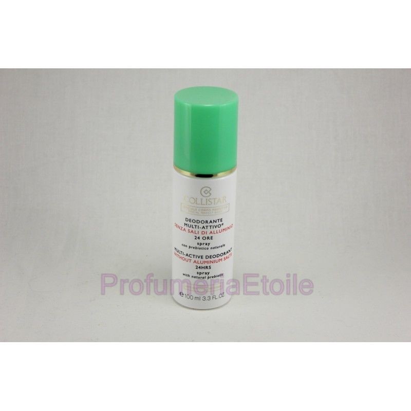 COLLISTAR DEODORANTE MULTI ATTIVO SENZA SALI DI ALLUMINIO 24 ORE 100ML SPRAY