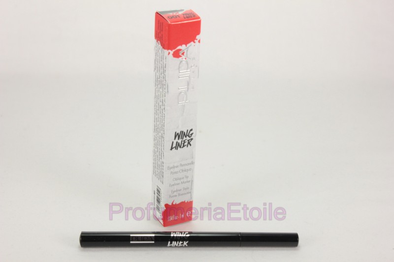 PUPA WING LINER EYELINER PENNA PUNTA OBLIQUA CODA PERFETTA N.001 EXTRA BLACK