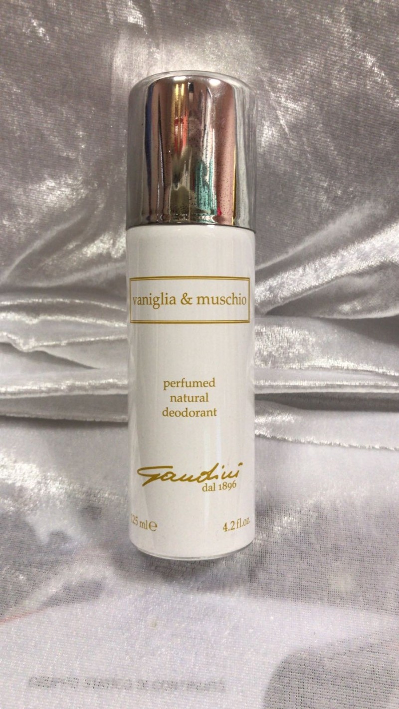 GANDINI VANIGLIA & MUSCHIO DEODORANTE NATURALE DONNA SPRAY 125ML Perfumed Deo