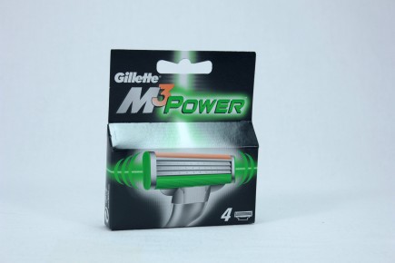 Gillette Mach3 Power 4 Lamette Lame Di Ricambio Per Rasoio Barba Gillette 300067 Depilazione e rasatura