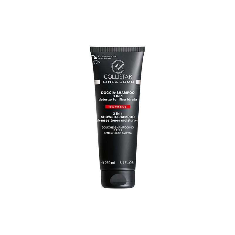 COLLISTAR LINEA UOMO DOCCIA SHAMPOO 250 ML 3 IN 1 DETERGE TONIFICA IDRATA 250ML