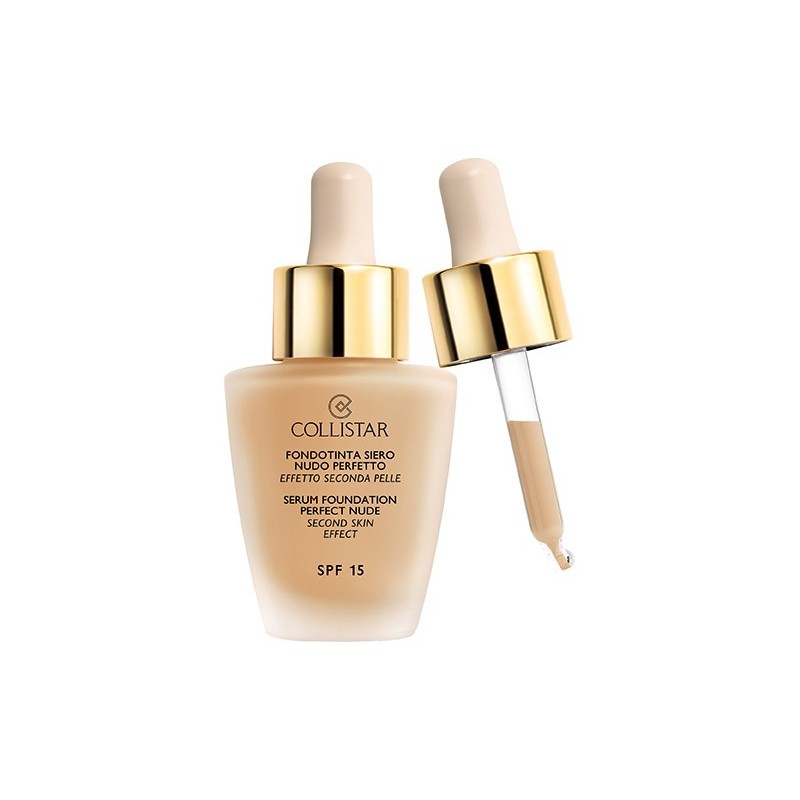 Collistar Fondotinta Siero Nudo Perfetto Effetto Seconda Pelle Spf15 N.5 Ambra