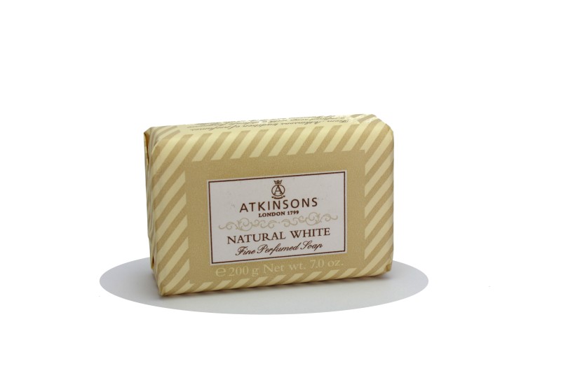 ATKINSONS FINE PERFUMED SOAP NATURAL WHITE 200GR. Sapone profumato