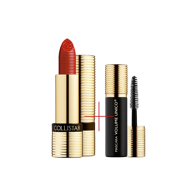 COLLISTAR ROSSETTO UNICO N.12 SCARLATTO + MASCARA MINI VOLUME UNICO