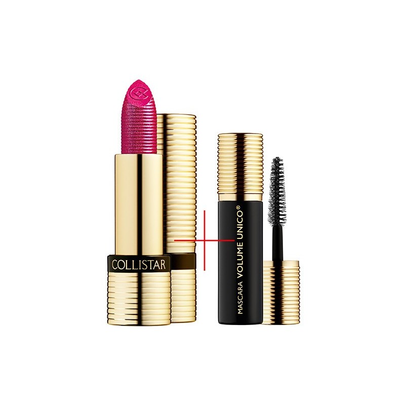 COLLISTAR ROSSETTO UNICO N.16 RUBINO METALLICO + MASCARA MINI VOLUME UNICO
