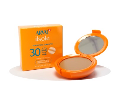 ARVAL IL SOLE FONDOTINTA COMPATTO N°02 SPF 30 8 ML BASE TRUCCO E FILTRO SOLARE Arval 020964/002 Fondotinta
