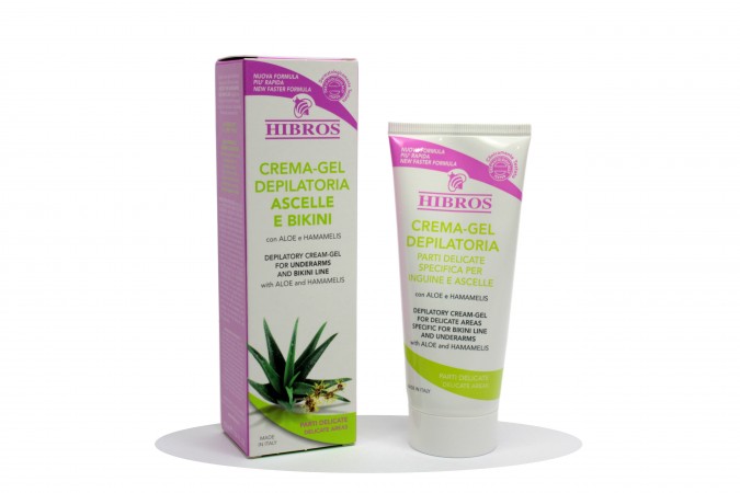 Hibros Crema-Gel Depilatoria Parti Delicate Specifica Inguine E Ascelle 100Ml Hibros 370037 Creme e spray depilatori