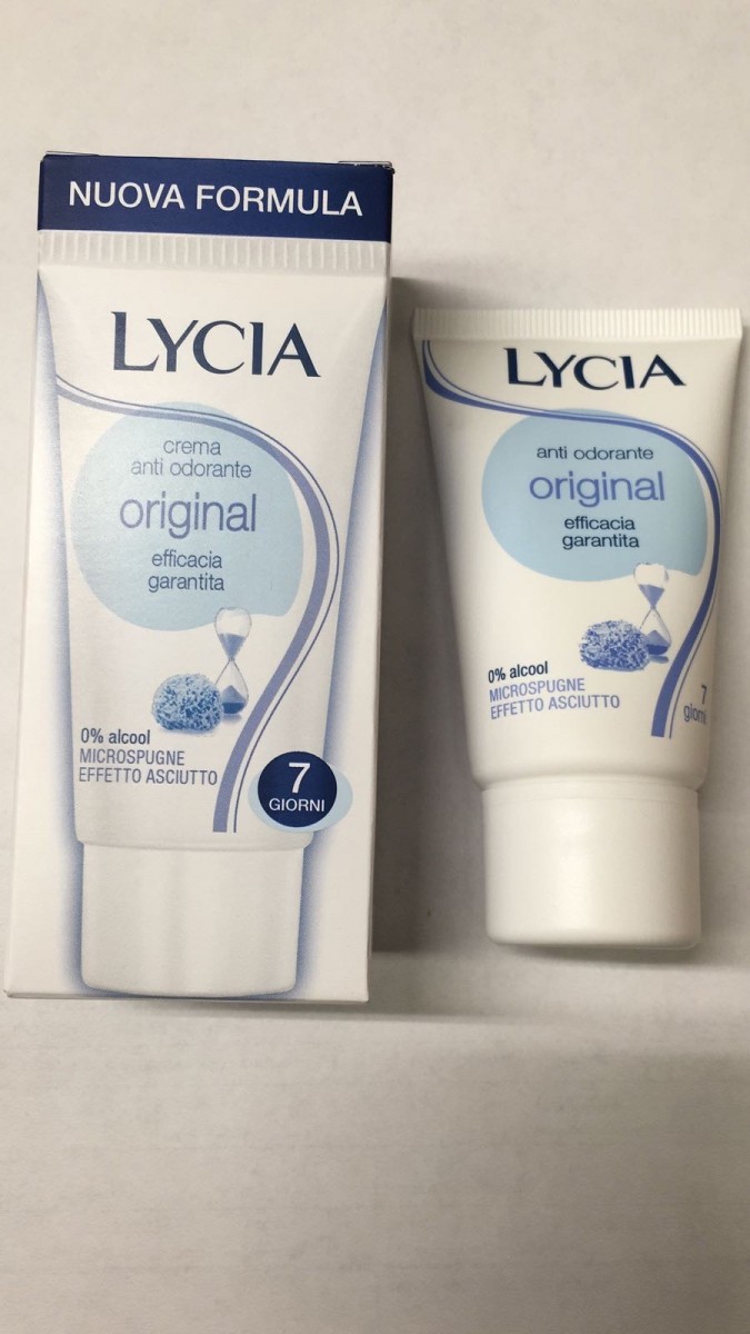 LYCIA DEODORANTE ANTI-ODORANTE CREMA ORIGINAL 30ML LUNGA 7 GIORNI NUOVA FORMULA