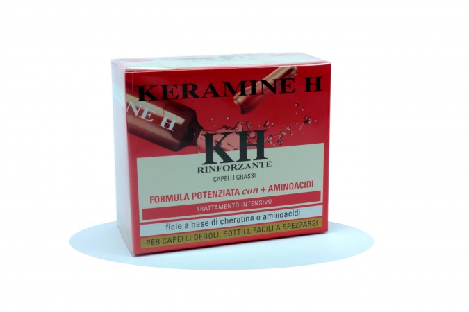 KERAMINE H FIALE KH RINFORZANTE CAPELLI GRASSI CHERATINA E AMINOACIDI 10 X 10ML Keramine H 710030/001 Anticaduta