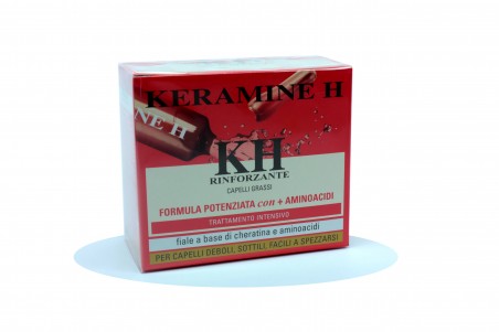 KERAMINE H FIALE KH RINFORZANTE CAPELLI GRASSI CHERATINA E AMINOACIDI 10 X 10ML Keramine H 710030/001 Anticaduta
