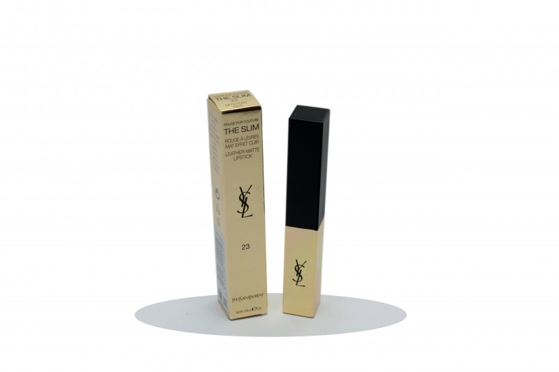YSL ROUGE PUR COUTURE THE SLIM EFFETTO MAT N.23 MYSTERY RED Rossetto Labbra