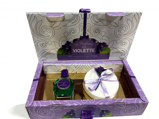 ALLA VIOLETTA DI PARMA COFANETTO CON PROFUMO DONNA EDT 13ML E 1 SAPONE