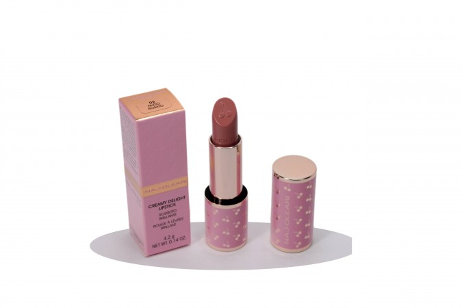 NAJ OLEARI CREAMY DELIGHT LIPSTICK N.02 NUDO ROSATO Rossetto brillante Naj Oleari 491421/002 Rossetti