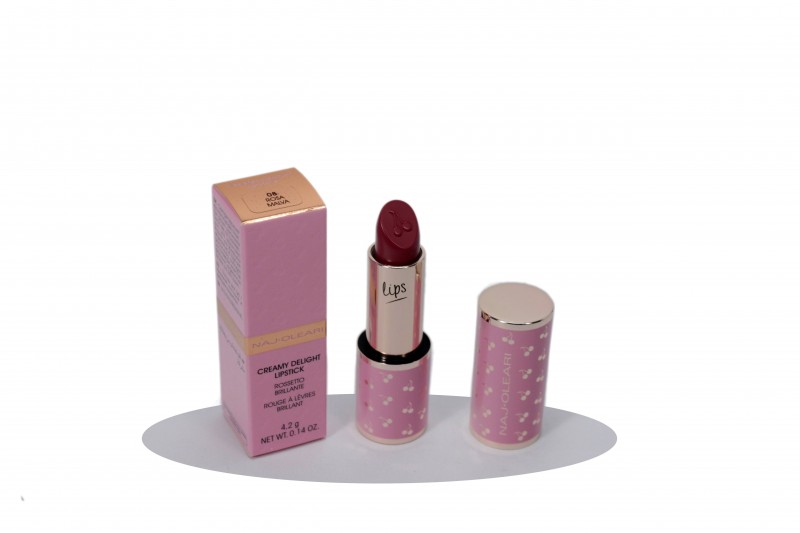 NAJ OLEARI CREAMY DELIGHT LIPSTICK  N.08 ROSA MALVA Rossetto brillante