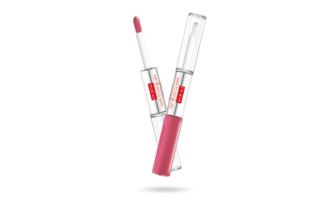 PUPA MADE TO LAST LIP DUO N.016 HOT PINK Rossetto Liquido Colore & Top Coat
