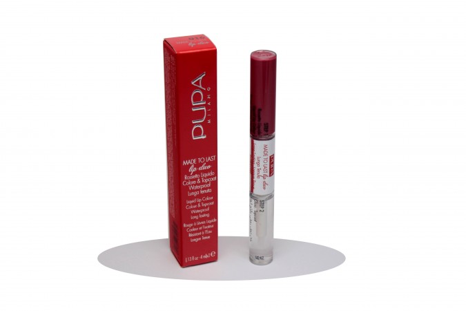 PUPA MADE TO LAST LIP DUO N.016 HOT PINK Rossetto Liquido Colore & Top Coat Pupa 568547/016 Rossetti