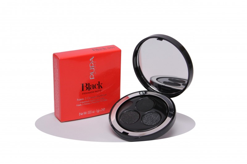Pupa Black Eyeshadow Palette N.001 Shades Of Black Palette 3 Ombretti Multifinish