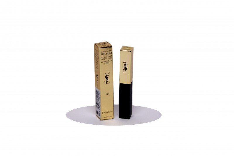 YSL ROUGE PUR COUTURE THE SLIM EFFETTO MAT N.22 IRONIC BURGUNDY Rossetto Labbra