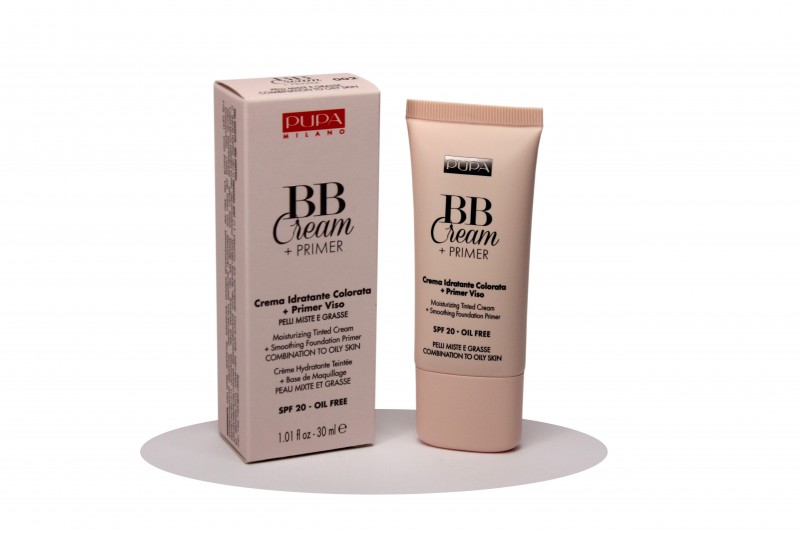 PUPA BB CREAM + PRIMER PELLI MISTE E GRASSE N.002 NATURAL Crema Idratante Colorata