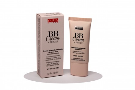 PUPA BB CREAM + PRIMER PELLI MISTE E GRASSE N.002 NATURAL Crema Idratante Colorata Pupa 568703/002 BB Cream