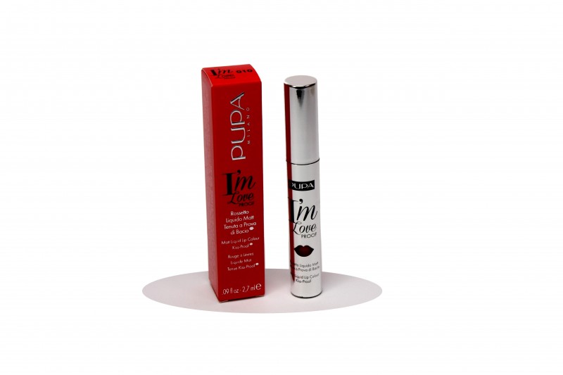 PUPA I'M LOVEPROOF N.010 FIRE RED Rossetto Liquido Matt Tenuta Al Bacio
