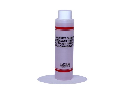 LAYLA SOLVENTE OLEOSO RIMUOVE SMALTO RISPETTO PER L'UNGHIA 500ML Layla 840021 Solventi
