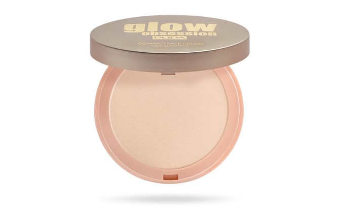 PUPA GLOW OBSESSION COMPACT FACE CREAM HIGHLIGHTER N.001 AURA Illuminante Viso