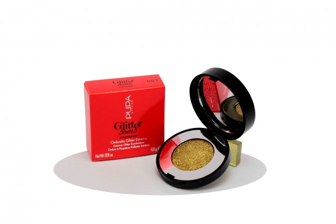 Pupa Glitter Bomb Eyeshadow Ombretto Occhi Glitter Estremo N001 Stralight Pupa 568308/001 Ombretti